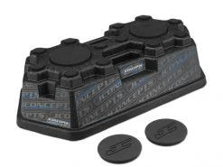 JConcepts Finnisher - Matte Black Car Stand With Pads And Logo Plugs