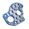 JConcepts Blue Aluminium Honeycomb Laydown/ Layback 3 Gear Motor Plate (AE B6.3) -JConcepts store jc2408 1