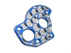 JConcepts Blue Aluminium Honeycomb Laydown/ Layback 3 Gear Motor Plate (AE B6.3)