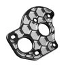 JConcepts Black Aluminium Honeycomb Laydown/ Layback 3 Gear Motor Plate (AE B6.1, B6.1D) -JConcepts store jc2408 2
