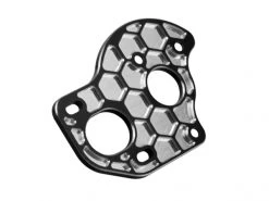 JConcepts Black Aluminium Honeycomb Laydown/ Layback 3 Gear Motor Plate (AE B6.1, B6.1D)