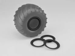 JConcepts Tribute Wheel Mock Beadlock Glue On Rings (4 Pcs) (Black)
