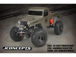 JConcepts Colt - 1.9in 12mm Black Beadlock Wheels With Caps - Pr (1.9in Scale Tyres) -JConcepts store jc3389b 3