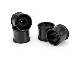 JConcepts Super Dish Rustler/ Stampede Front Wheels (4) - Black