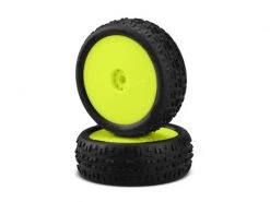JConcepts Swagger - Mini-B - Pink Compound Pre-Mounted On Wheels (2) - Yellow