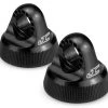 JConcepts Fin - Black Aluminium 12mm V2 Shock Caps - Pr (fits All With AE 12mm V2 Shocks) -JConcepts store jco jc2490 2