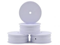 JConcepts Mono - White Dished Front Wheels - Pack Of 4 (TLR 22 3.0, 22 4.0 Or 22 5.0)